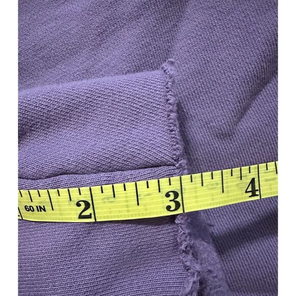 NWT spirit jersey leopard shorts‎ medium purple "raw Hem"  Sweatshirt Material - Picture 6 of 7